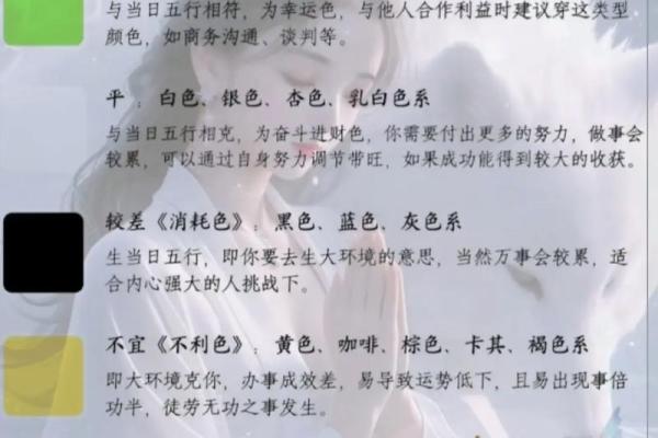 每日五行穿衣指南2024年3月7日