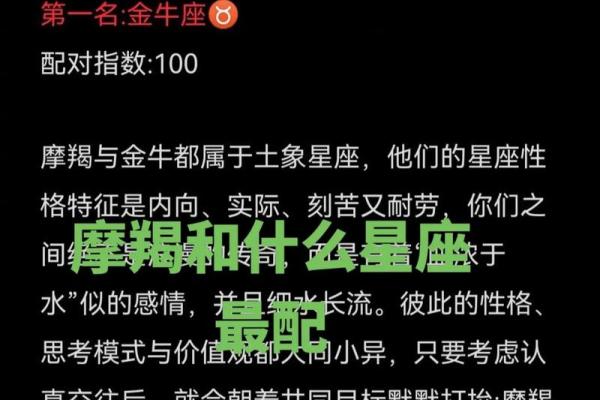 摩羯座女生适合什么星座男生_十二星座