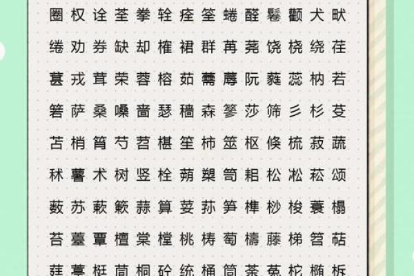 木字旁的字大全-姓名学姓名