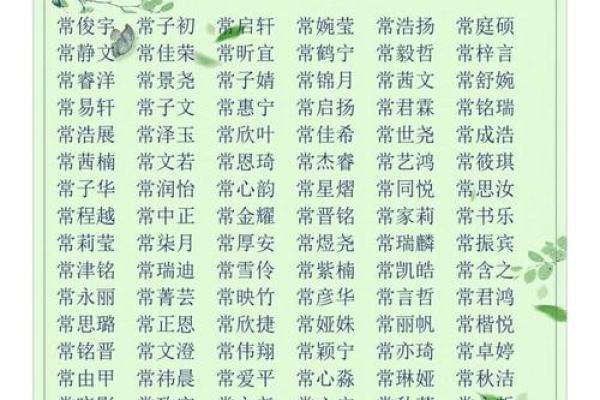 常姓男孩名字大全-常姓男孩起名字大全-常姓名字大全姓名