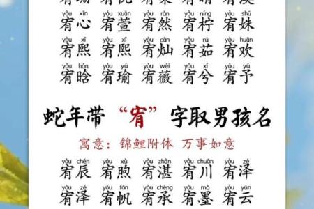 10月份出生的属蛇男如何取名字姓名